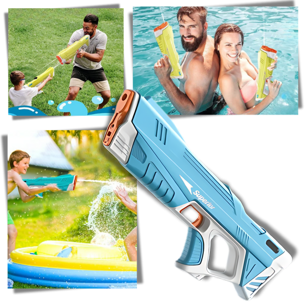 Rechargeable Electric Water Gun With Powerful Jet And Adjustable Range