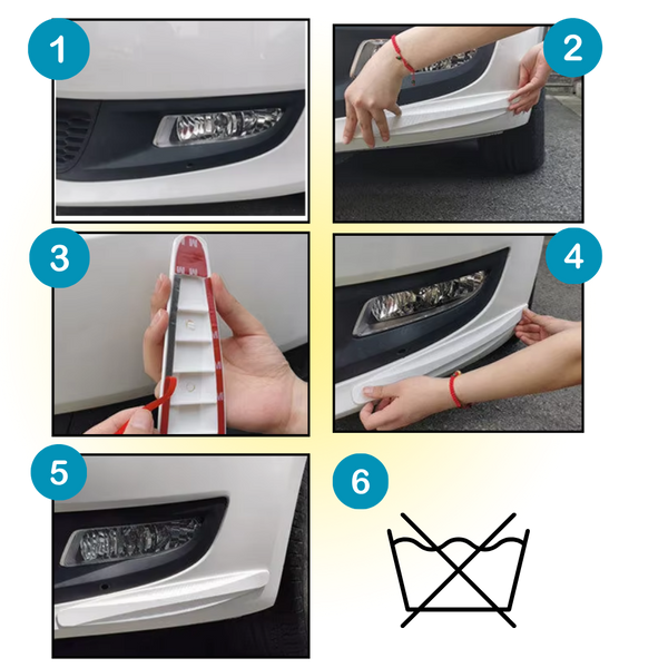 Reflective Vehicle Bumper Guard Strips For Scratch Protection