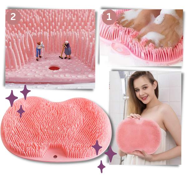 Luxurious Back And Foot Shower Brush With Gentle Massage Benefits
