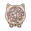 Calming Cat Wooden Jigsaw Puzzle For Stress Relief And Focus