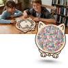 Calming Cat Wooden Jigsaw Puzzle For Stress Relief And Focus