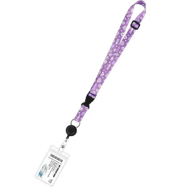 Retractable Cruise Lanyard With Waterproof ID Holder For Hands Free