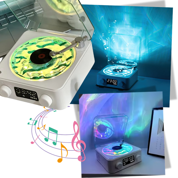 Portable Retro Vinyl Player With Customizable Lighting And Smooth Playback