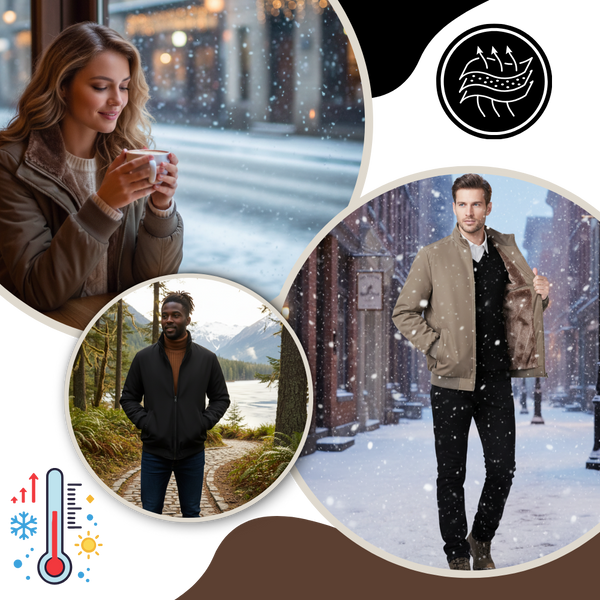 Plus Size Insulated Jacket With Water Resistant Shell And Pockets