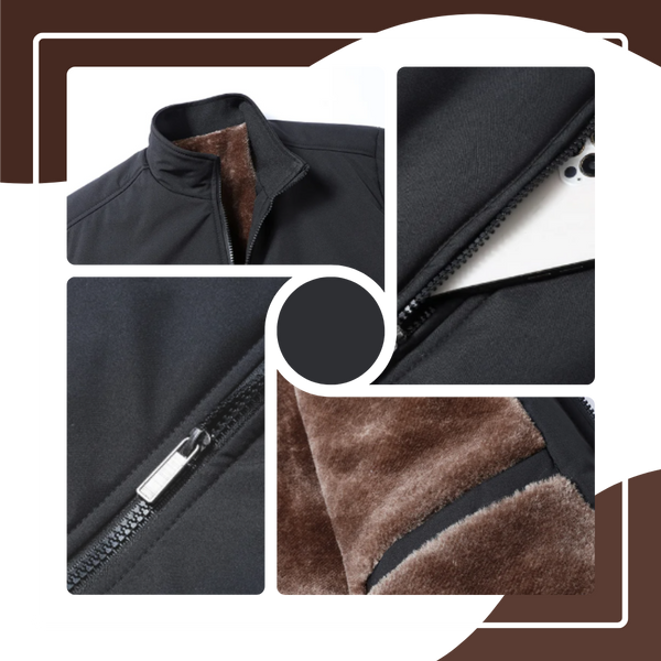 Plus Size Insulated Jacket With Water Resistant Shell And Pockets
