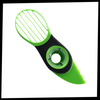 Ergonomic Avocado Cutter With Pitting And Scooping Tool