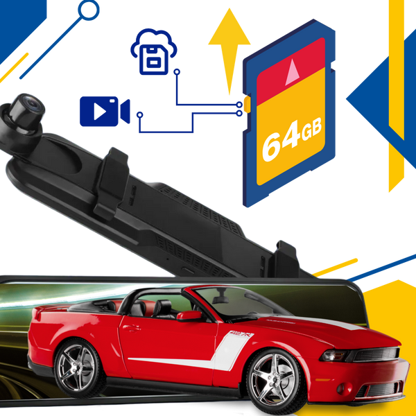 10 Inch IPS Dash Camera With Superior Night Vision And Wide Angle