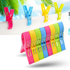 Multipurpose Rounded Jaw Clips With Secure Grip For Laundry And Travel