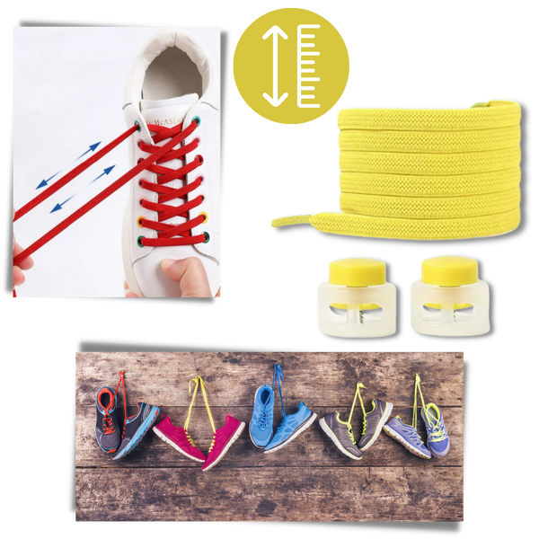 Secure Locking Shoelaces For Fashionable Everyday Comfort