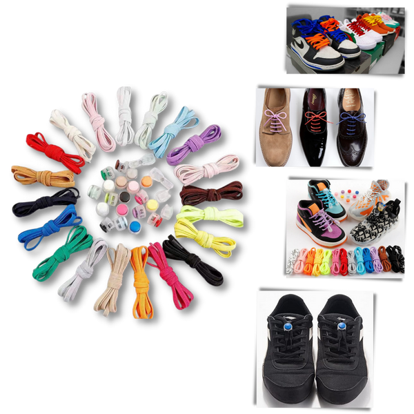 Secure Locking Shoelaces For Fashionable Everyday Comfort