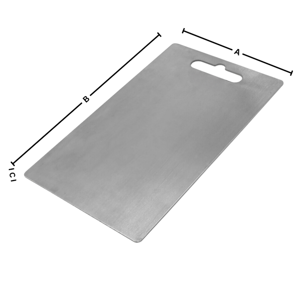 Titanium Cutting Board With Antibacterial, Knife-Safe Surface