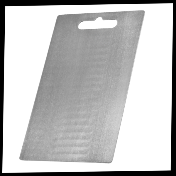 Titanium Cutting Board With Antibacterial, Knife-Safe Surface