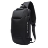 Lockable USB Charging Waterproof Crossbody Bag With Multiple Pockets