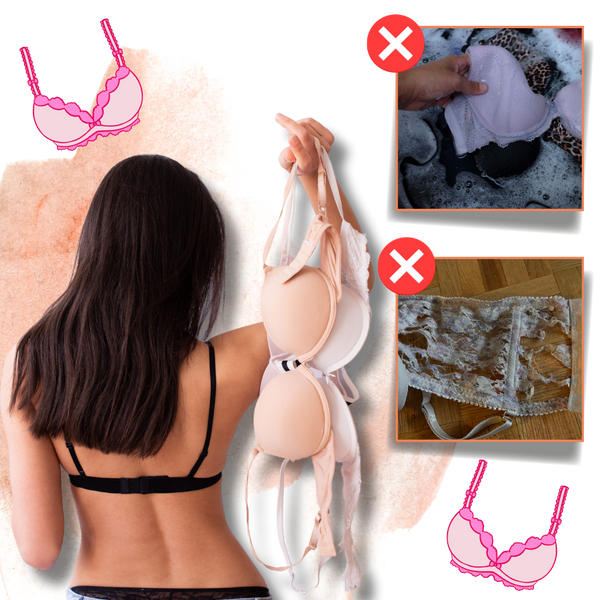 Delicate Bra Washing Bag With Secure Closure For Gentle Machine Wash