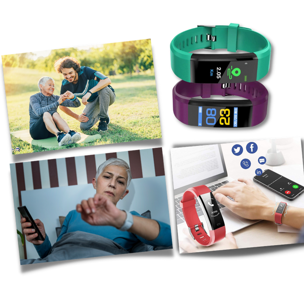Senior Health Smartwatch With Easy Use And Fitness Tracking