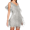 Sequin V Neck Slip Dress for Evening Glamour and Comfort