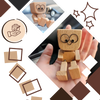 Wooden Bobblehead Figurine With Kinetic Motion For Dashboard Fun