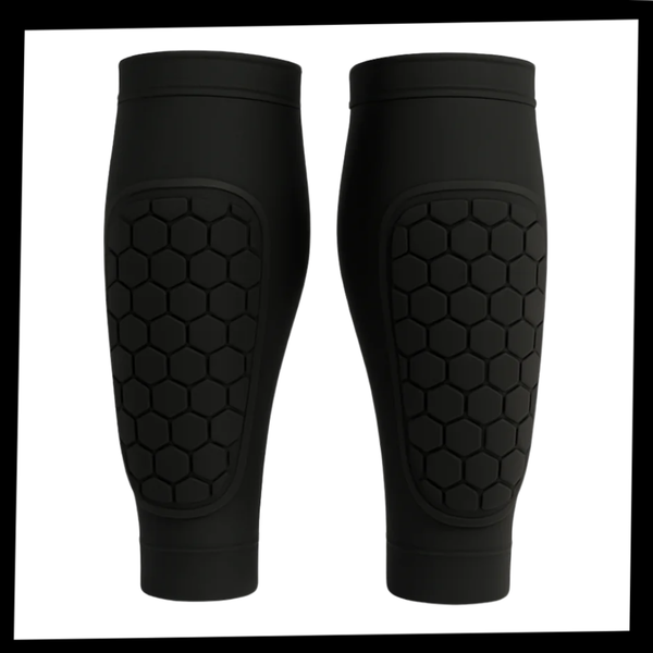 Shin Compression Sleeve With Integrated Padding For Lightweight Protection