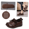 Leather Platform Loafers With Shock Absorption For All Day Comfort