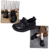 Leather Platform Loafers With Shock Absorption For All Day Comfort