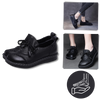 Leather Platform Loafers With Shock Absorption For All Day Comfort