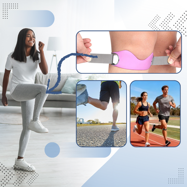 Knee Compression Wrap With Shock Absorption For Stable, Breathable Support