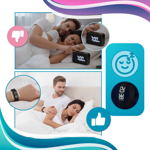 Gentle Wake Up Alarm Wristband With No Snooze And Fitness Tracking