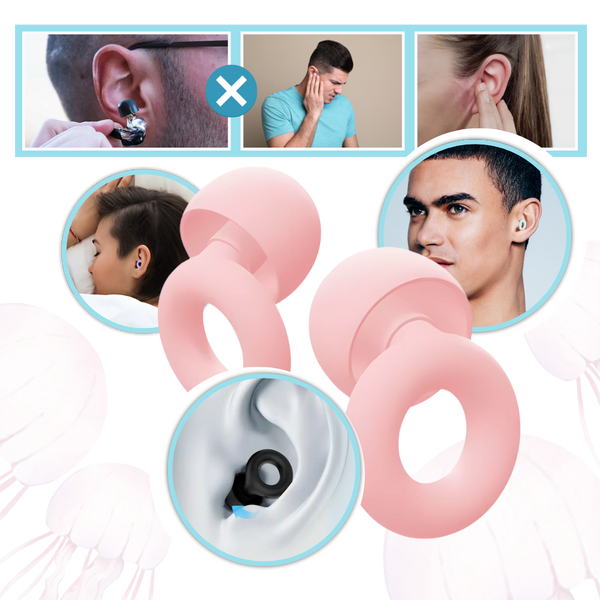 Silicone Serenity Ear Plugs For All Night Comfort And 25 dB Noise Reduction