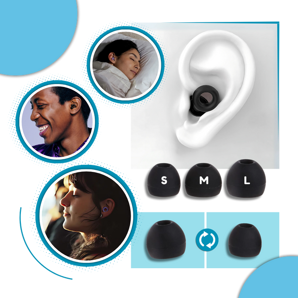 Silicone Serenity Ear Plugs For All Night Comfort And 25 dB Noise Reduction