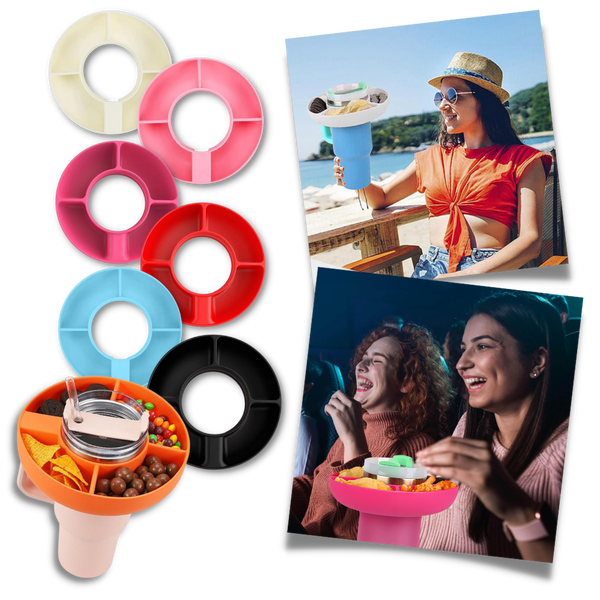 Silicone Snack Ring For Tumblers With Easy Snack Access