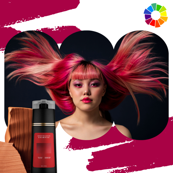 Dye Shampoo for Instant Gray Coverage and Three in One Color Care