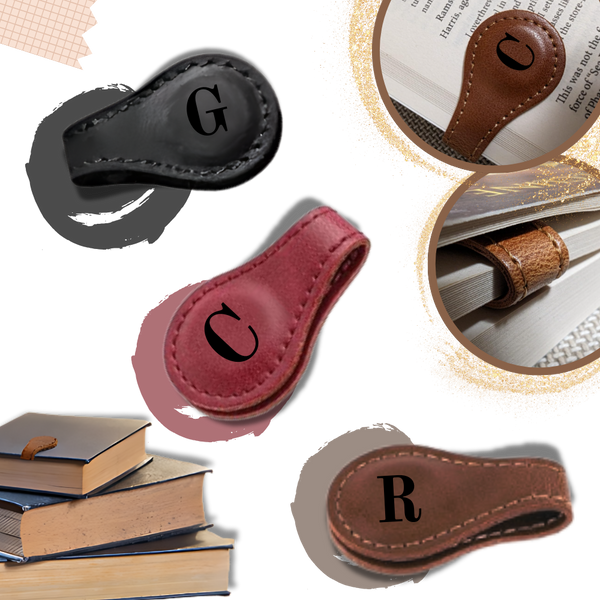 Personalized Magnetic Leather Bookmark With Secure Hold