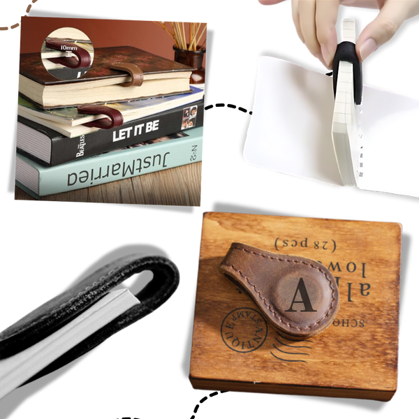 Personalized Magnetic Leather Bookmark With Secure Hold