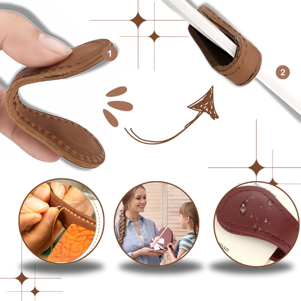 Personalized Magnetic Leather Bookmark With Secure Hold