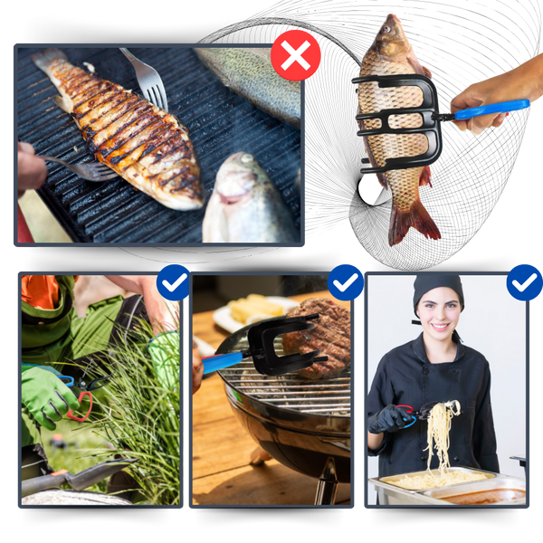 Slip Free Fish Gripper With Ergonomic Handle For Safe Catch