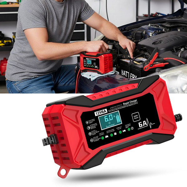 12V Battery Revive Charger With Auto Charge And Repair Mode