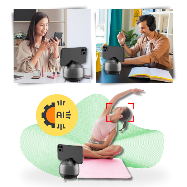 360 Degree Auto Tracking Gimbal With AI Face Tracking For Phones
