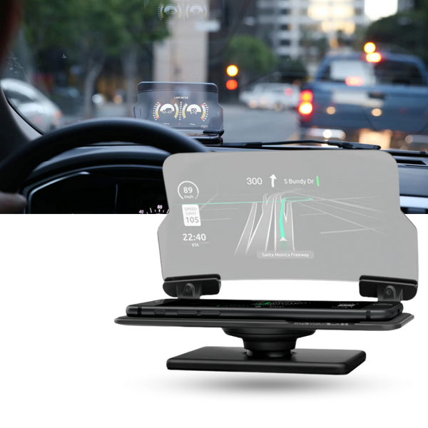 Head Up Display Car Hud With Real Time Navigation And Wireless Charging