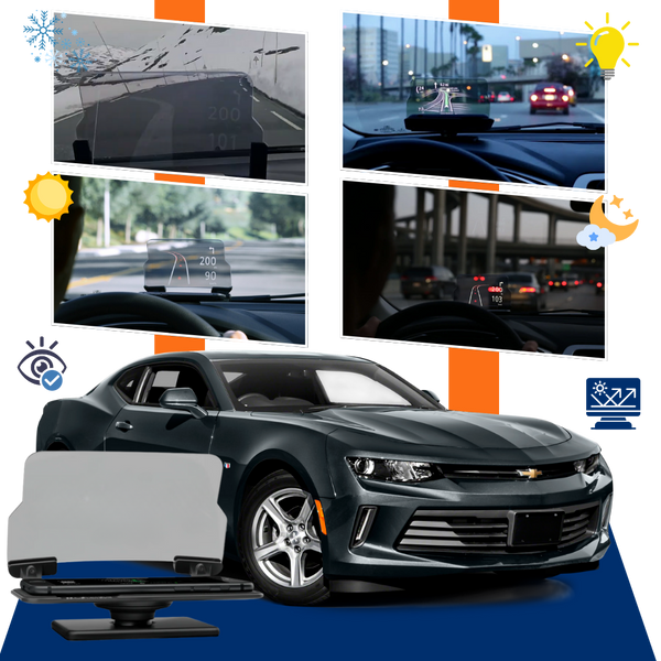 Head Up Display Car Hud With Real Time Navigation And Wireless Charging
