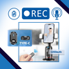 Smartphone Gimbal With Auto Tracking For Live Streaming And LED Light
