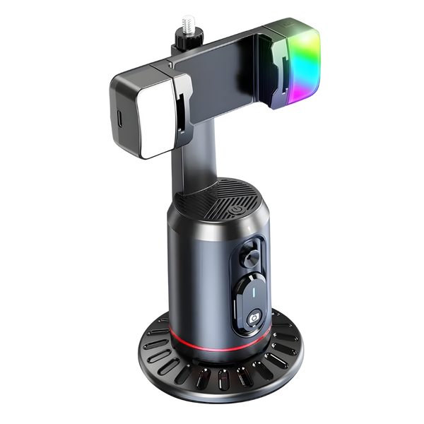Smartphone Gimbal With Auto Tracking For Live Streaming And LED Light