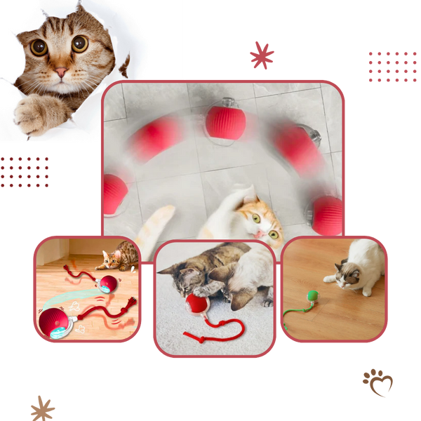 Premium Smart Interactive Cat Ball Toy With Dynamic Motion And Obstacle Avoidance