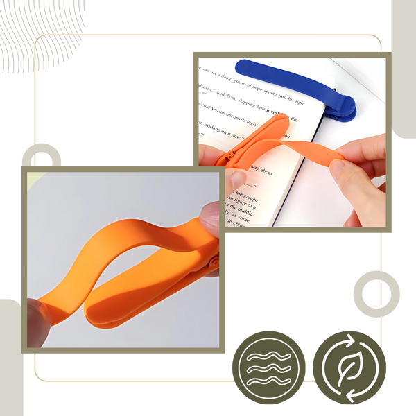 Smart Silicone Bookmarks For Seamless Page Tracking And Non Slip Grip