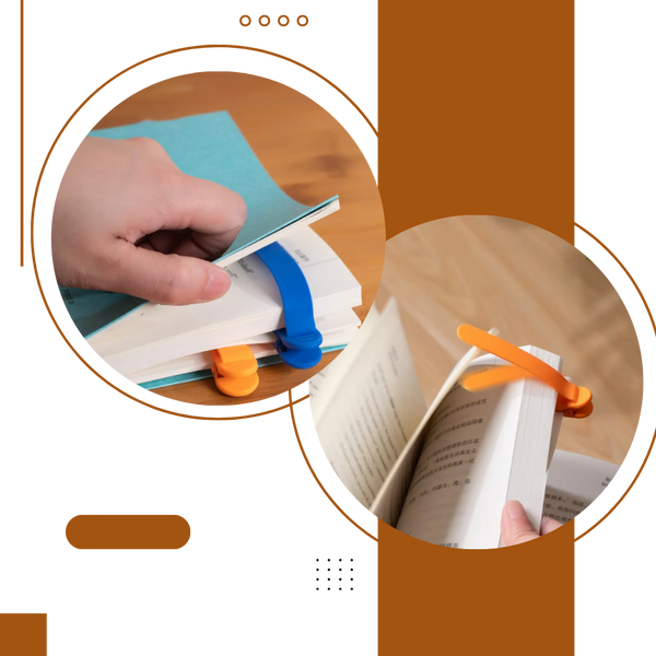 Smart Silicone Bookmarks For Seamless Page Tracking And Non Slip Grip