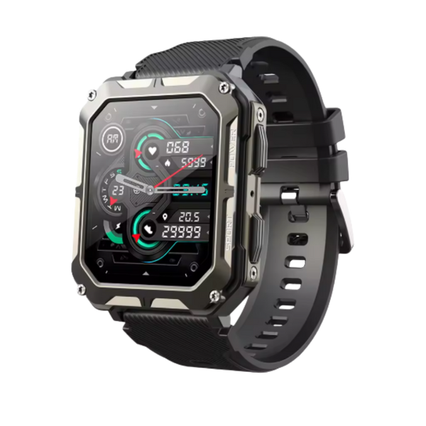 Rugged Tactical Smartwatch With Health Tracking And Bluetooth Calls