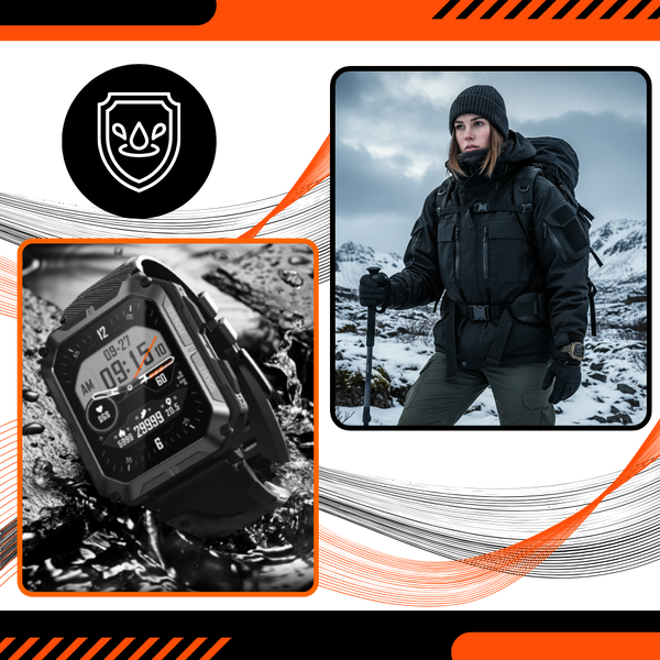 Rugged Tactical Smartwatch With Health Tracking And Bluetooth Calls