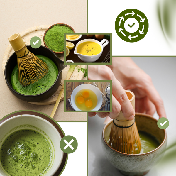 Bamboo Matcha Whisk With 76 Prongs For Silky Smooth Froth