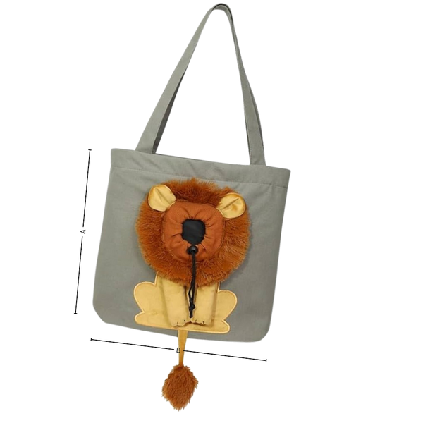 Breathable Lion Cat Carrier For Lightweight Travel Comfort