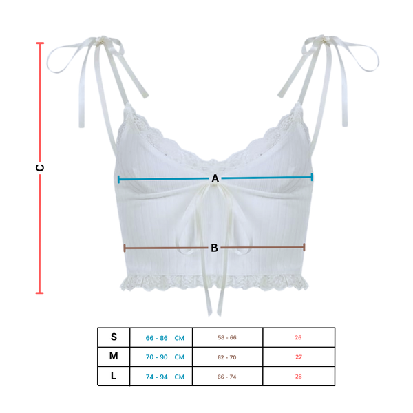 Soft Lace Trim Crop Top With Breathable Comfort And Adjustable Straps
