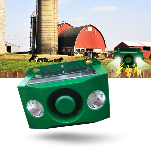 Solar Motion Activated Animal Deterrent With Wide Coverage